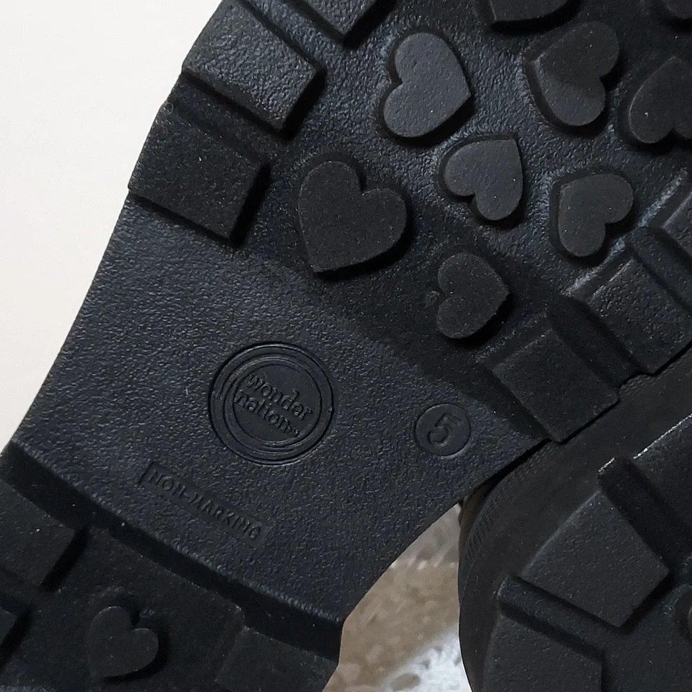 Girls Quilted Combat Boot